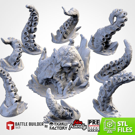 Modular THE KRAKEN Txarli Factory Monstrous Terrain Set, Perfect for Warhammer, Tabletop Wargames