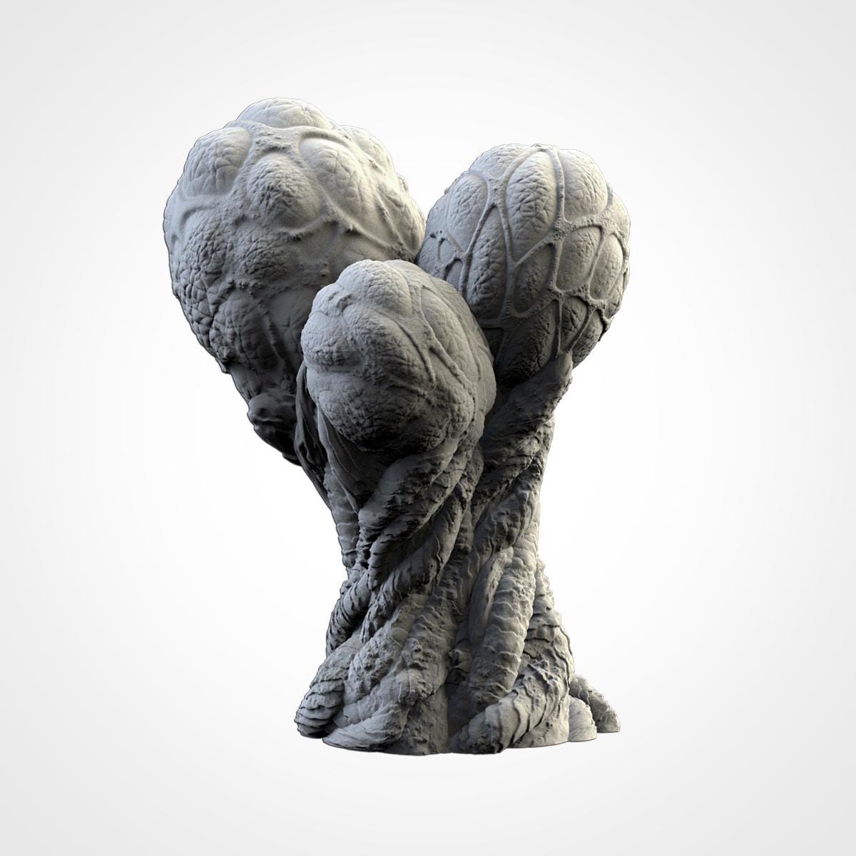 Modular ALIEN PLANTS Txarli Factory Infected Tyranid Building Terrain Cityscape Set, Perfect for Tabletop Wargames