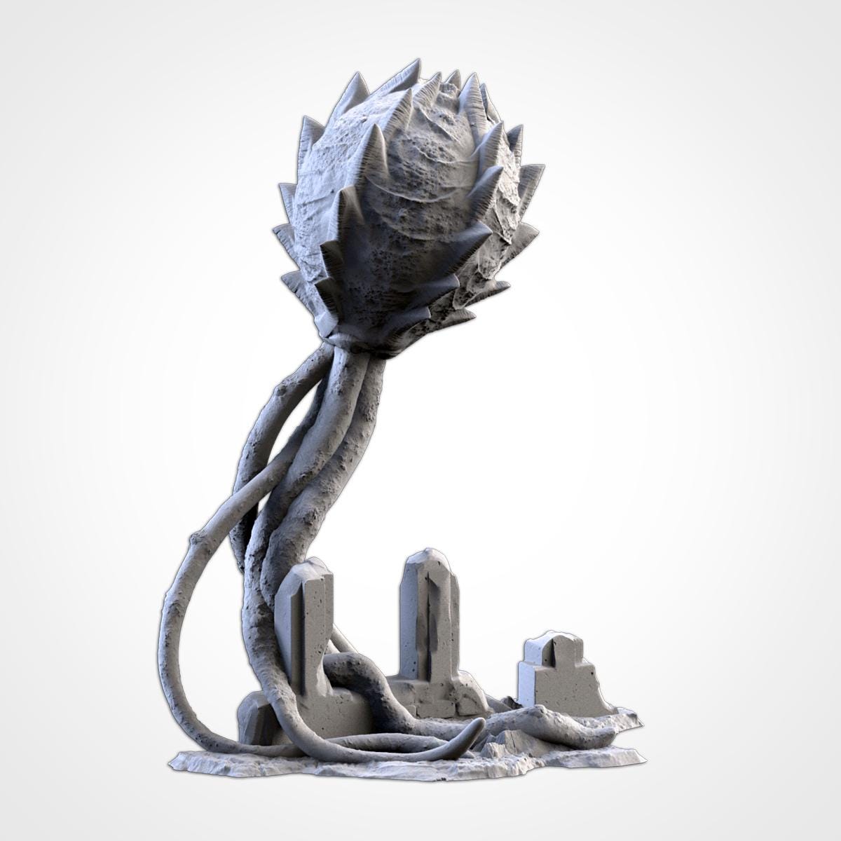 Modular SPORES Txarli Factory Infected Tyranid Building Terrain Cityscape Set, Perfect for Tabletop Wargames