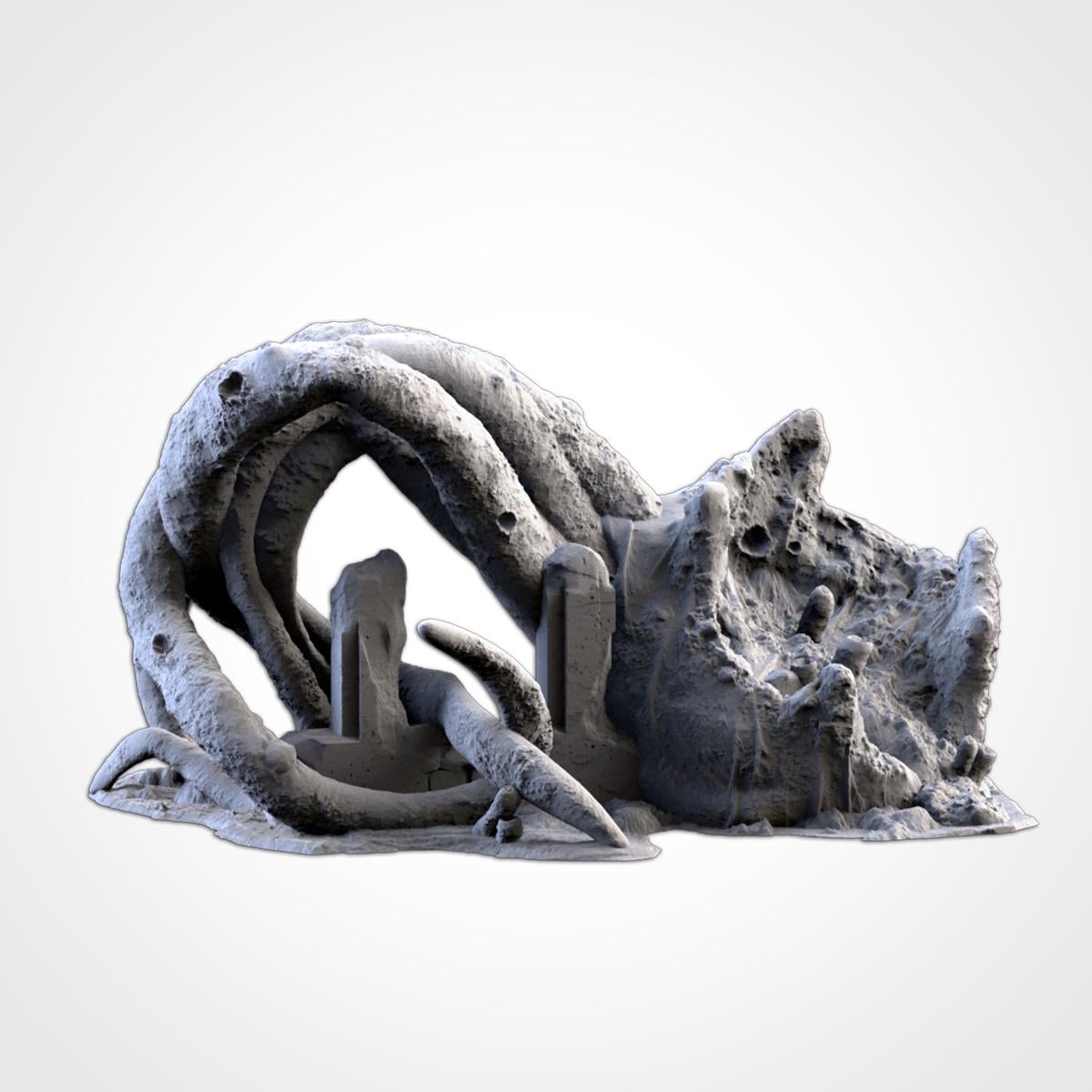 Modular SPORES Txarli Factory Infected Tyranid Building Terrain Cityscape Set, Perfect for Tabletop Wargames