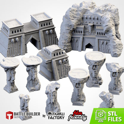 DEATH VALLEY Modular Wargaming Undead World Terrain by Txarli Factory for Tabletop Wargames
