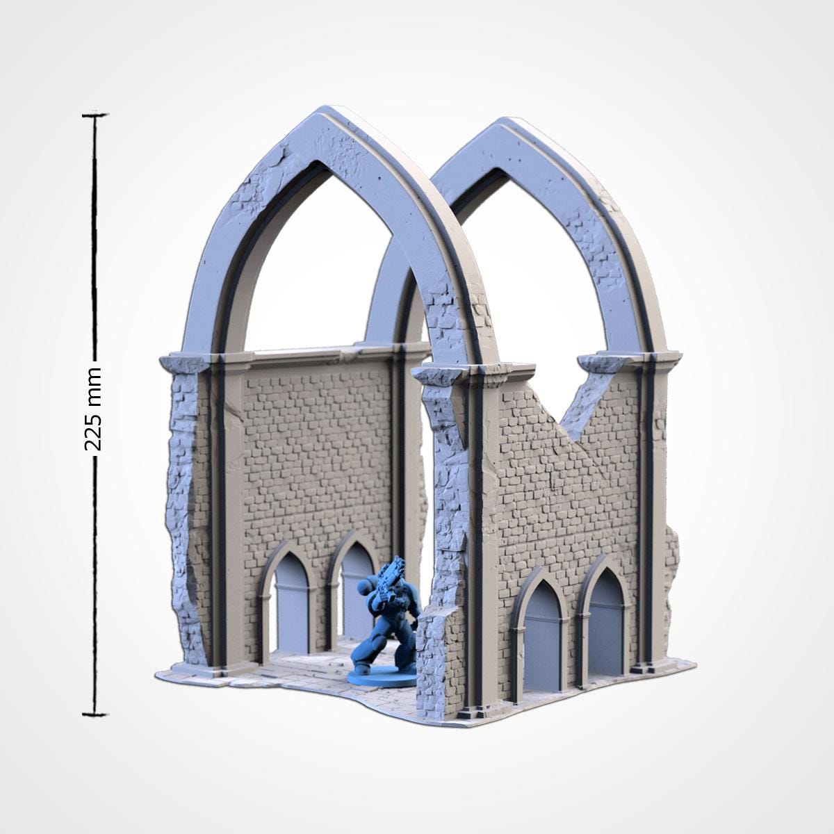 Modular MAJESTIC RUINS by Txarli Factory Fantasy Terrain Ruined Castle Set, Perfect for Tabletop Wargames