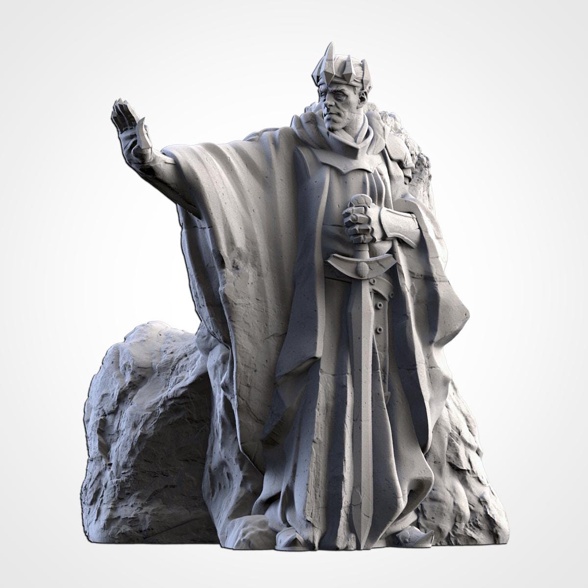 Modular MIDDLE EARTH terrain by Txarli Factory Fantasy Terrain Ruined Statues Set, Perfect for Tabletop Wargames