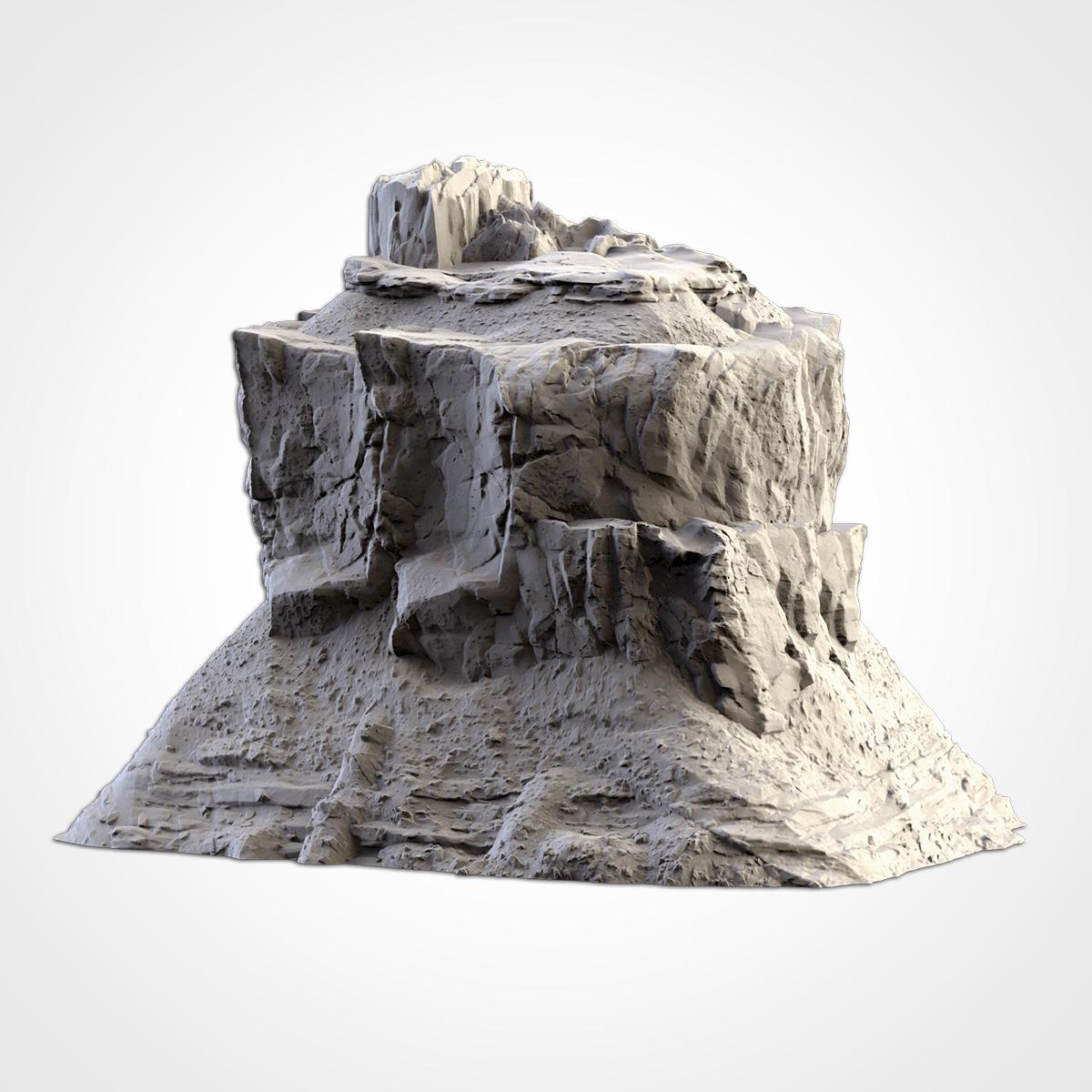 DESERT MOUNTAINS Modular Wargaming Scatter Terrain by Txarli Factory for Tabletop Wargames