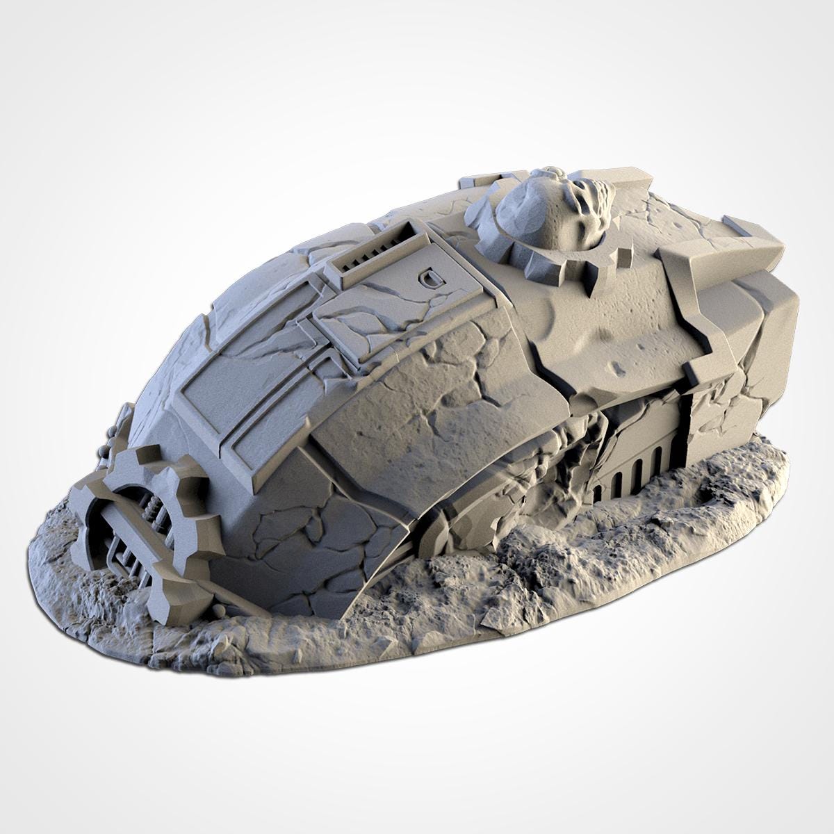 Modular DESTROYED TITAN Txarli Factory Sci-Fi modular Wreckage Set, Perfect for Tabletop Wargames