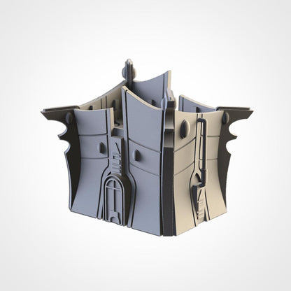 Xenos Buildings Modular Wargaming Sci-Fi World Terrain by Txarli Factory for Tabletop Wargames