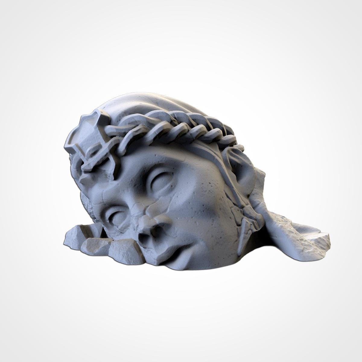 Modular MIDDLE EARTH terrain by Txarli Factory Fantasy Terrain Ruined Statues Set, Perfect for Tabletop Wargames