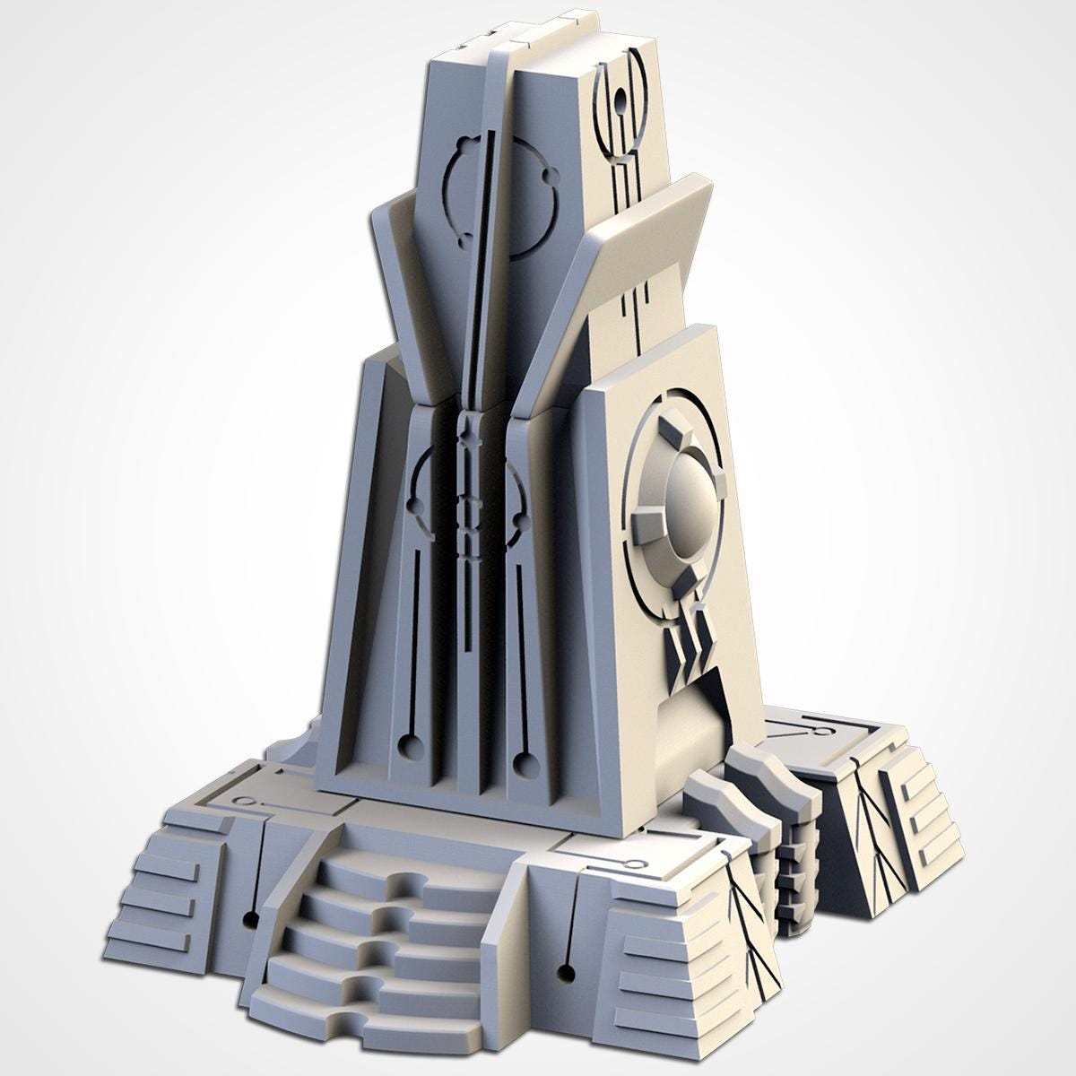 XENO PYRAMIDS Modular Wargaming Sci-Fi World Terrain by Txarli Factory for Tabletop Wargames