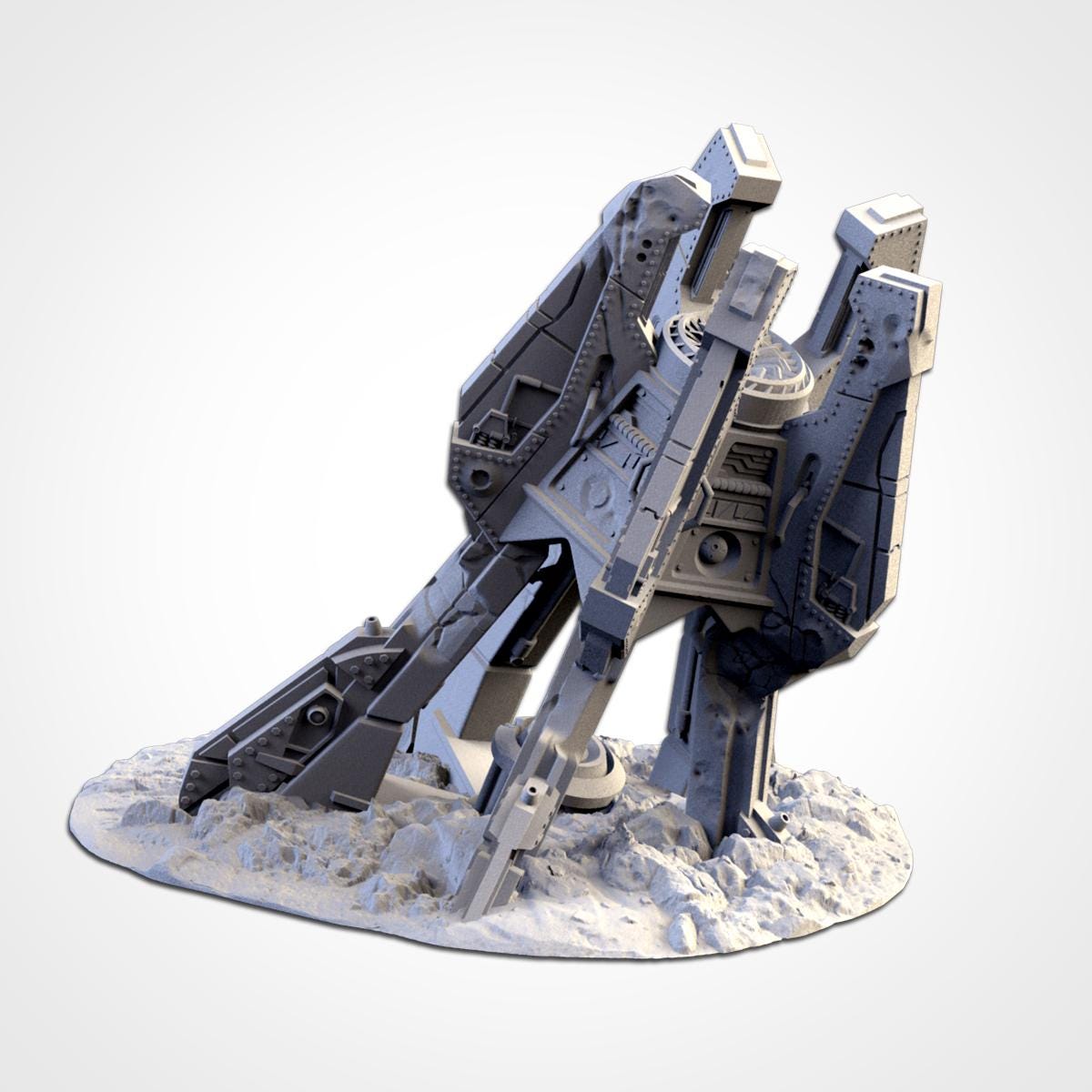 Modular LANDING CAPSULES Txarli Factory Sci-Fi modular Wreckage Set, Perfect for Tabletop Wargames