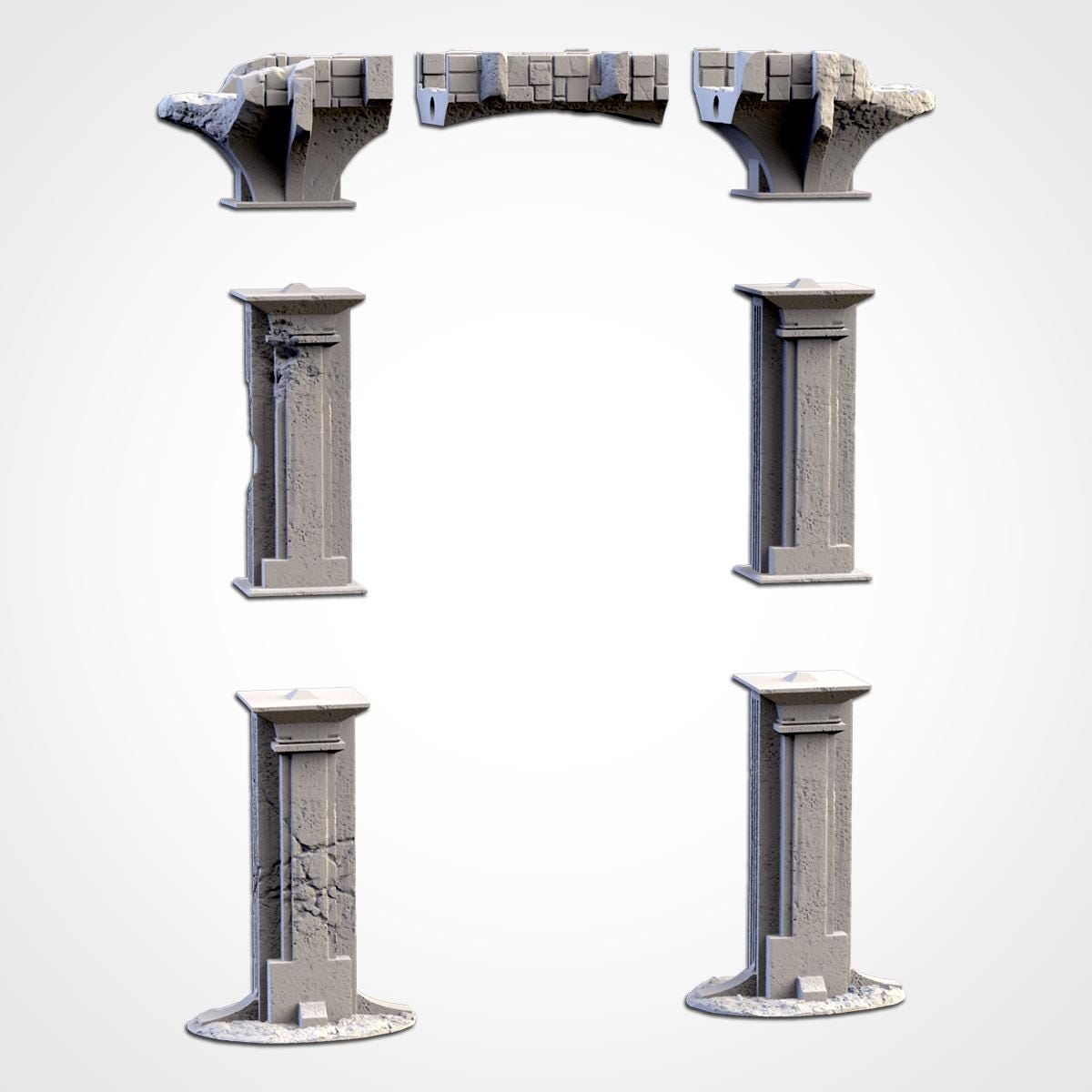 Modular STONE BRIDGE AQUEDUCTS  Mordheim Terrain Cityscape Set, Perfect for Tabletop Wargames