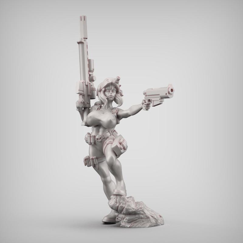 Assassin, Imperial Assassin Proxy, Sci-Fi Wargames Miniatures by Reptilian Overlords