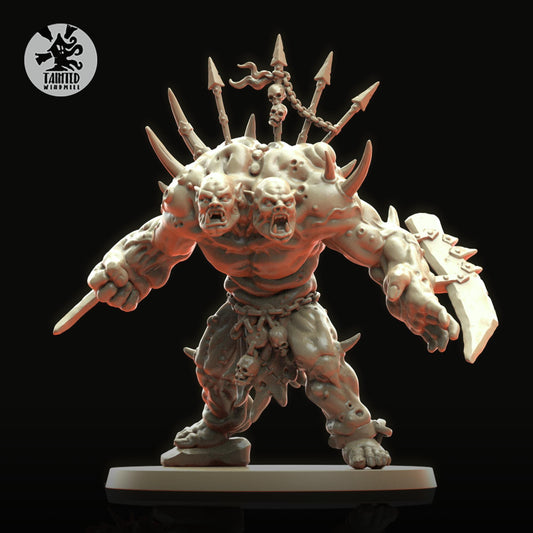 Cultist Ogre of Decay, Blooded Heretic Monopose Miniatures Sculpted by Tainted Windmill for Wargames set in the Grimdark Future
