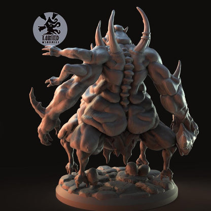 Qlipoth Spawn, Chaotic Daemonic Monopose Miniatures Sculpted by Tainted Windmill for Wargames set in the Grimdark Future