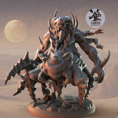 Qlipoth Spawn, Chaotic Daemonic Monopose Miniatures Sculpted by Tainted Windmill for Wargames set in the Grimdark Future