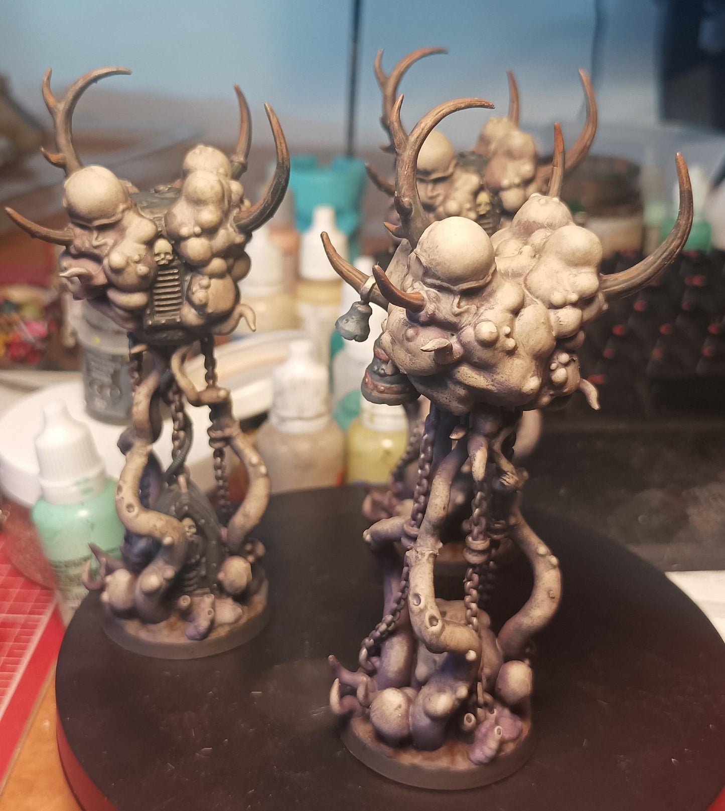 Decay Infected Air Mines, Imperial Plagued Industrial Terrain Features Sculpted by Tainted Windmill for Wargames set in the Grimdark Future