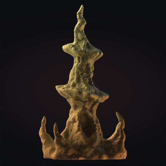 Desert Valley Rocks Terrain Set, Chaotic Plagued Terrain Sculpted by Tainted Windmill for Wargames set in the Grimdark Future