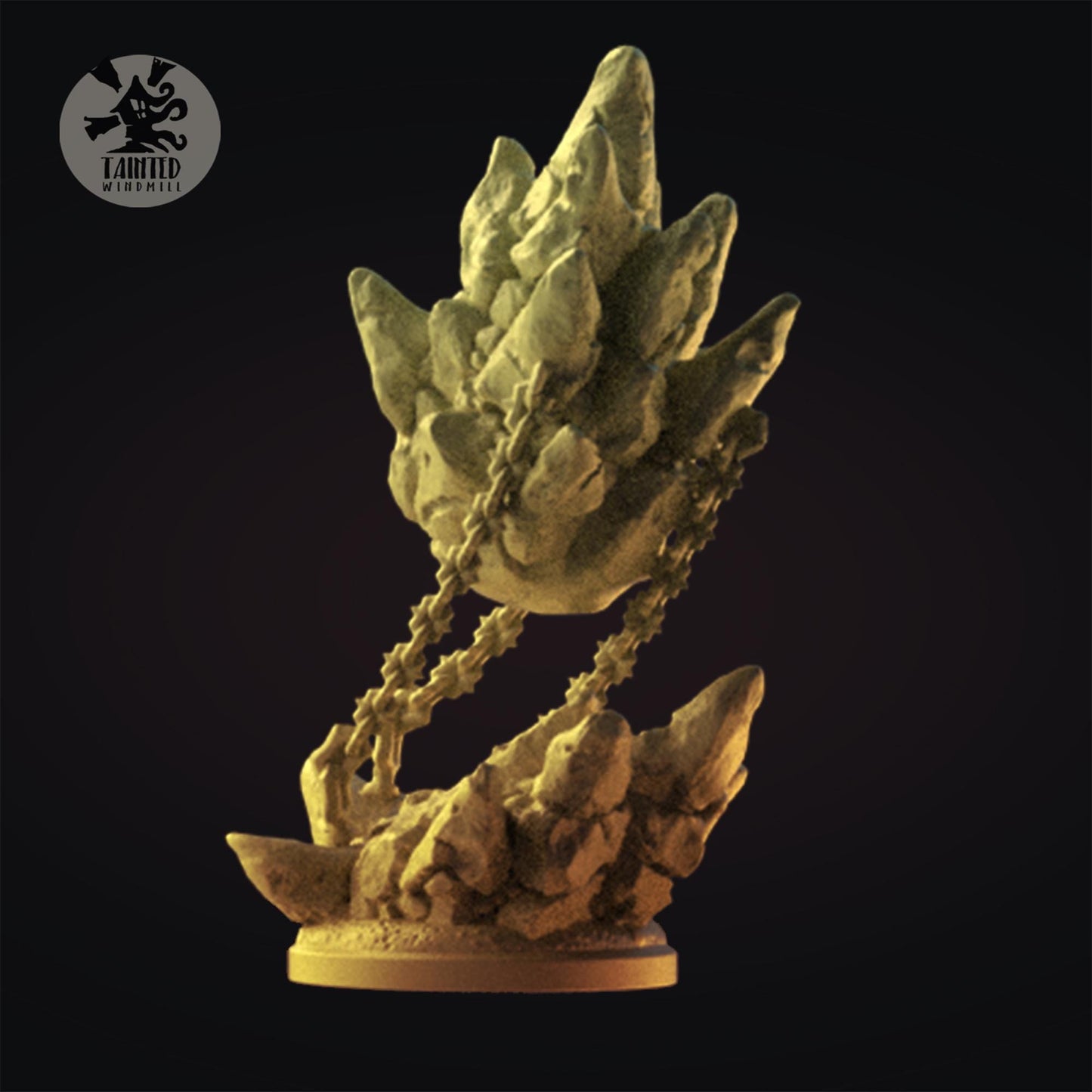 Desert Valley Rocks Terrain Set, Chaotic Plagued Terrain Sculpted by Tainted Windmill for Wargames set in the Grimdark Future