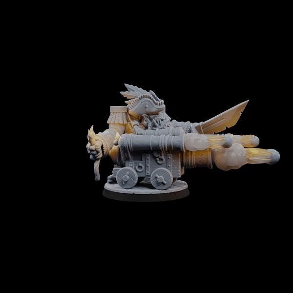 Flashy Pirate, Space-Faring Orkish Menace Sculpted by Mekka Miniatures, Grimdark Compatible, Scaled for Sci-Fi Miniature Wargames
