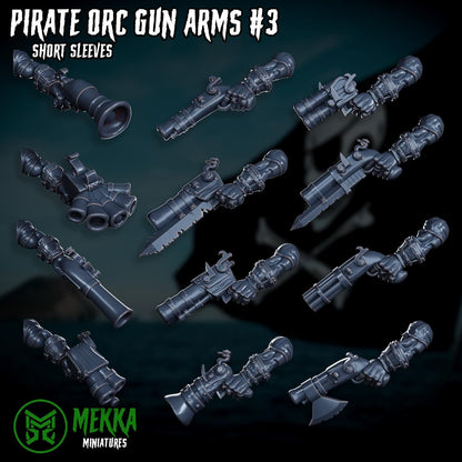 Modular Pirate Orks! Space-Faring Orkish Menace Sculpted by Mekka Miniatures, Grimdark Compatible, Scaled for Sci-Fi Miniature Wargames