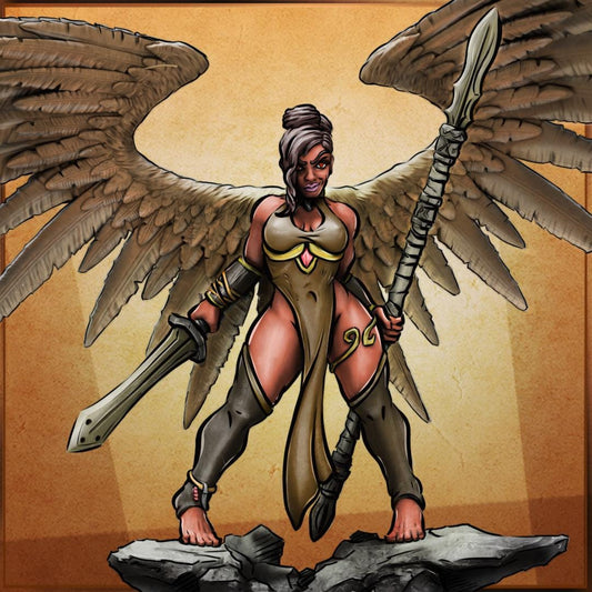Oriash, Angelic Heroic Miniature for Tabletop Roleplaying games by Codex Universalis