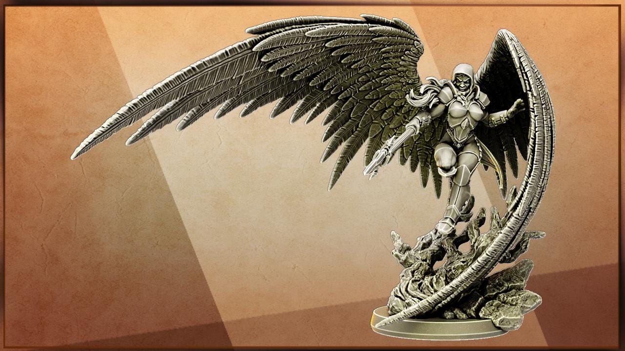 Sor Ariadna, Angelic Heroic Miniature for Tabletop Roleplaying games by Codex Universalis