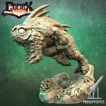 Land Piranhas, Savage Fishfolk Miniatures for Tabletop Roleplaying games by Codex Universalis