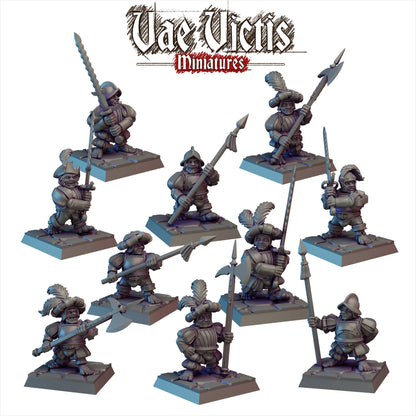 Modular Halfling Miniatures, Bits and Weapon Conversions Fantasy by Vae Victis, perfect for Fantasy Wargames and Tabletop RPGs