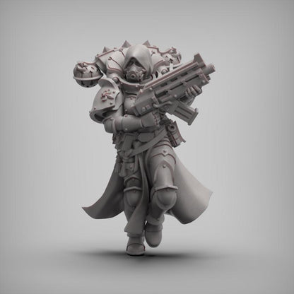 Coven Squad, Battle Sisters Sci-Fi Regiment Miniatures by Reptilian Overlords