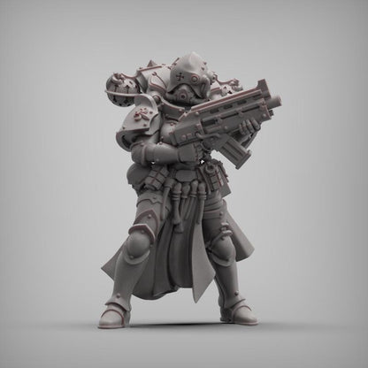 Coven Squad, Battle Sisters Sci-Fi Regiment Miniatures by Reptilian Overlords