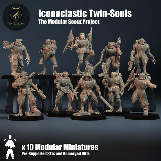 Modular Scout Twin-Souls, Modular Sci-Fi warriors by ThatEvilOne