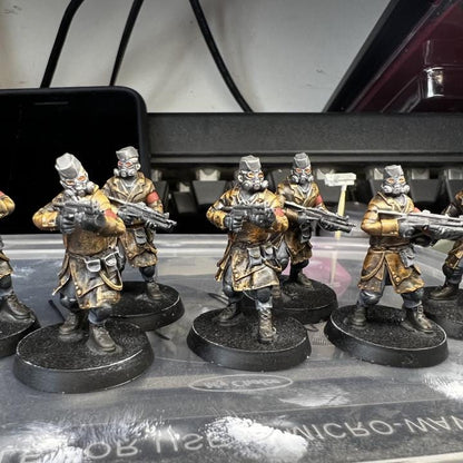 Heck Ghosts Shocktroopers w/ SMGs, Semi-modular Sci-Fi warriors by ThatEvilOne, Sci-Fi Wargames Guard Proxy, Imperial Auxilia Army