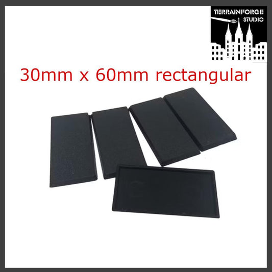 Plain Rectangular Bases for use in Tabletop Wargames