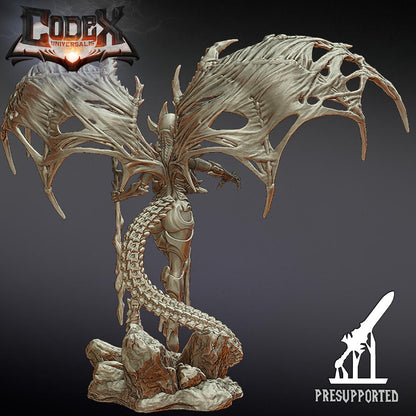 Kharnaxa standing, Demonic Heroic Miniature for Tabletop Roleplaying games by Codex Universalis