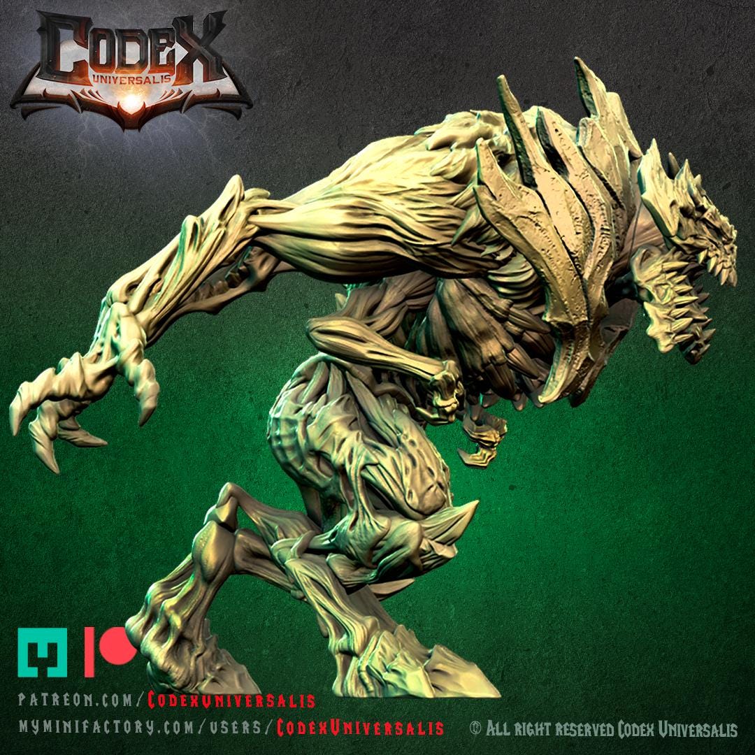 K'holnarox, Heroic Forest Spirit Miniature for Tabletop Roleplaying games by Codex Universalis