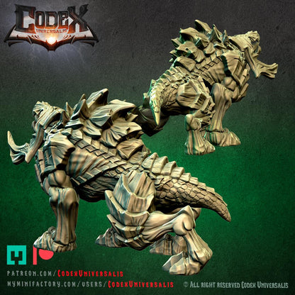 Lurker Hound, Forest Stalker Miniature for Tabletop Roleplaying games by Codex Universalis