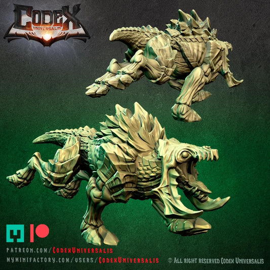 Lurker Hound, Forest Stalker Miniature for Tabletop Roleplaying games by Codex Universalis