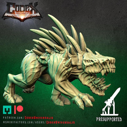Tracker Hound, Forest Stalker Miniature for Tabletop Roleplaying games by Codex Universalis