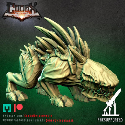 Tracker Hound, Forest Stalker Miniature for Tabletop Roleplaying games by Codex Universalis