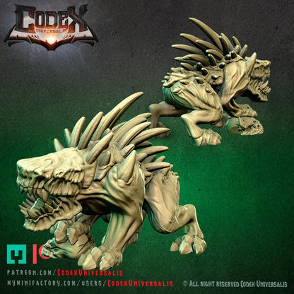Tracker Hound, Forest Stalker Miniature for Tabletop Roleplaying games by Codex Universalis
