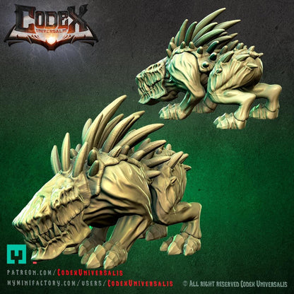 Tracker Hound, Forest Stalker Miniature for Tabletop Roleplaying games by Codex Universalis