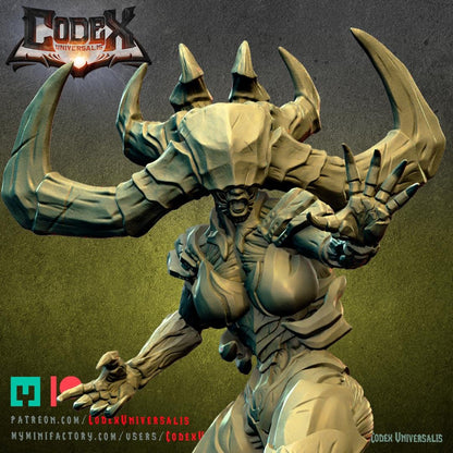 High Priestess Akigath, Demonic Heroic Praetor for Tabletop Roleplaying games by Codex Universalis