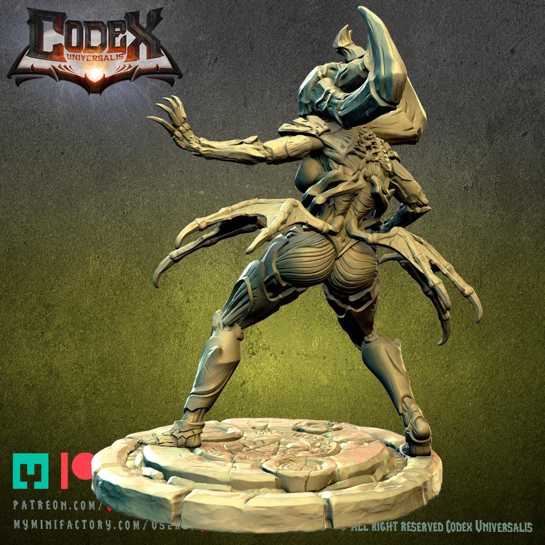 High Priestess Akigath, Demonic Heroic Praetor for Tabletop Roleplaying games by Codex Universalis