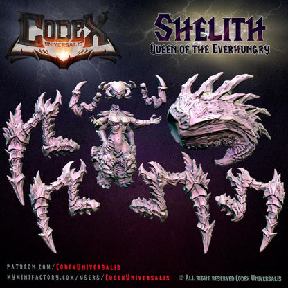 Shelith, Queen of the Everhungry, Demonic Spider Queen for Tabletop Roleplaying games by Codex Universalis