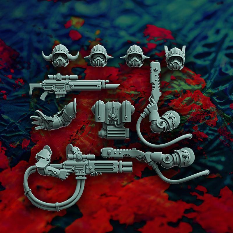 Lazknight Squad, Elite Space Empire Fighting Force, Sci-Fi Wargames Miniatures by Reptilian Overlords, Grimdark Compatible