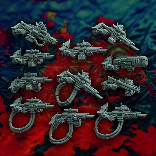 Lazknight Squad, Elite Space Empire Fighting Force, Sci-Fi Wargames Miniatures by Reptilian Overlords, Grimdark Compatible