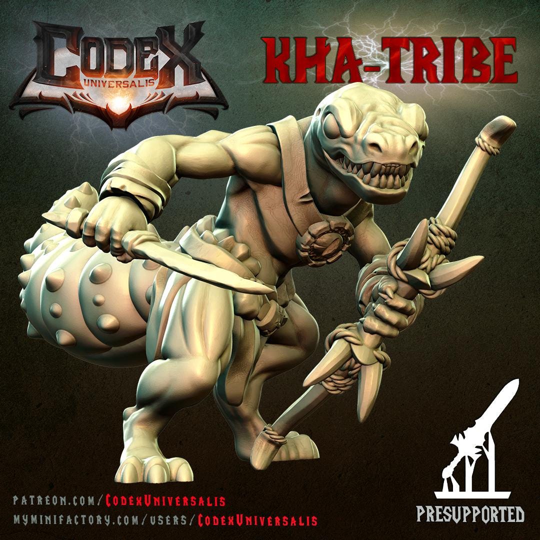 Geko Lizardmen, Skirmishing Lizardmen for Tabletop Roleplaying games by Codex Universalis