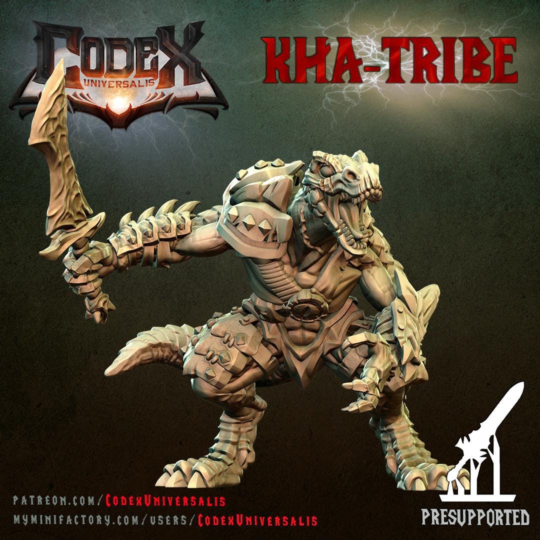 Raptor Lizardmen, Lizardmen Warriors for Tabletop Roleplaying games by Codex Universalis