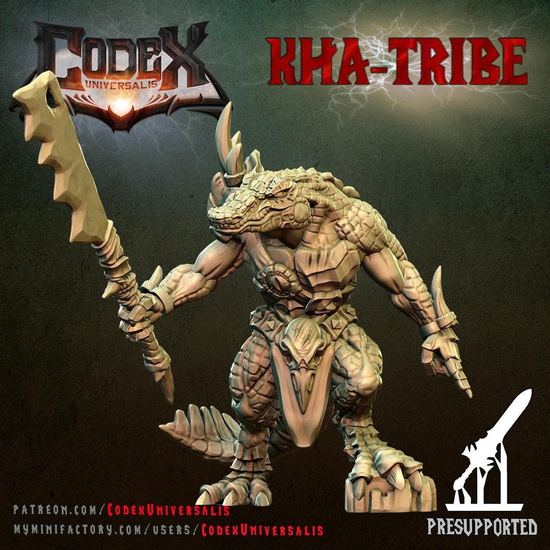 Kroc Lizardmen, Lizardmen Warriors for Tabletop Roleplaying games by Codex Universalis