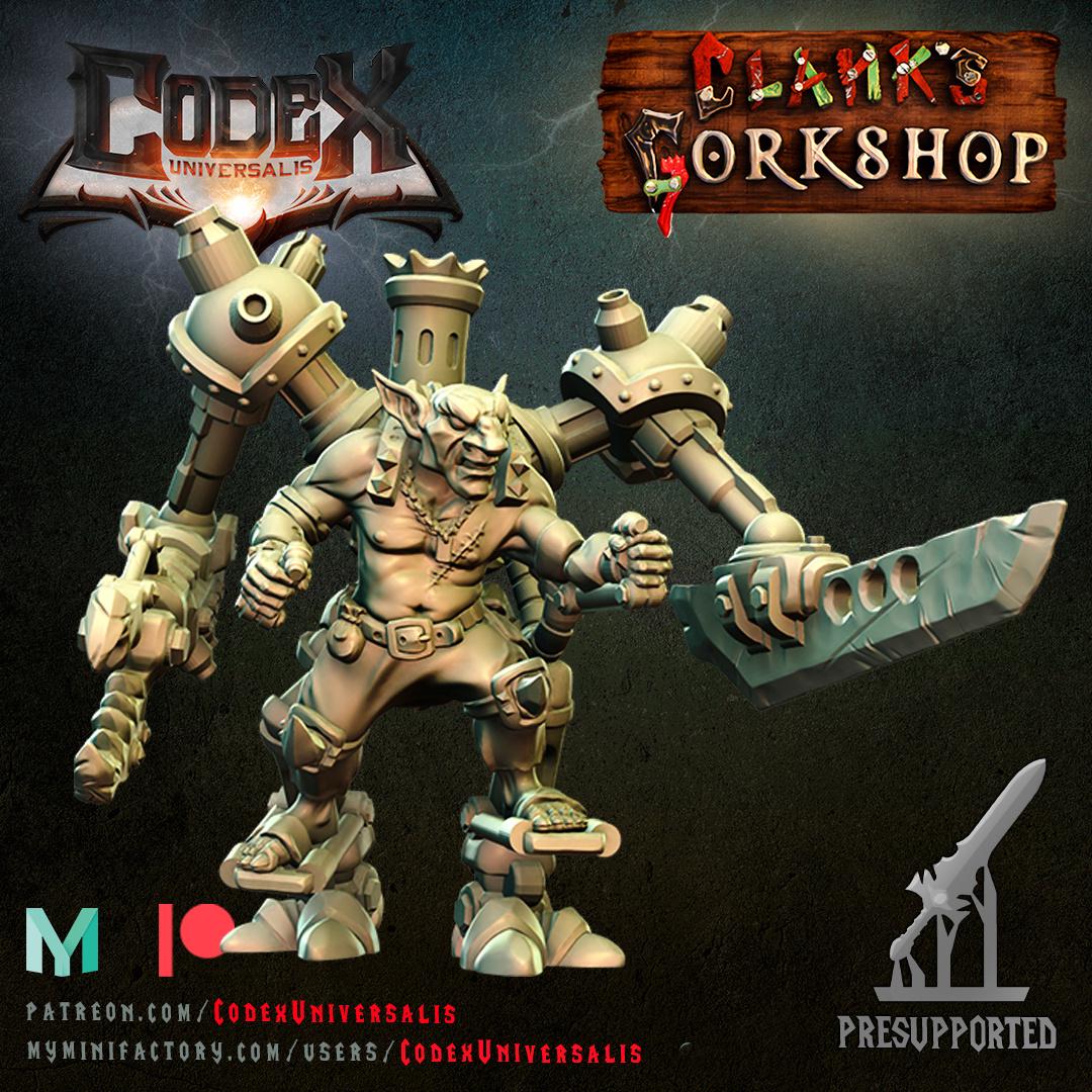 Mech Grynk - Hobgoblin Tinkerer, Hobgoblin Hero for Tabletop Roleplaying games by Codex Universalis