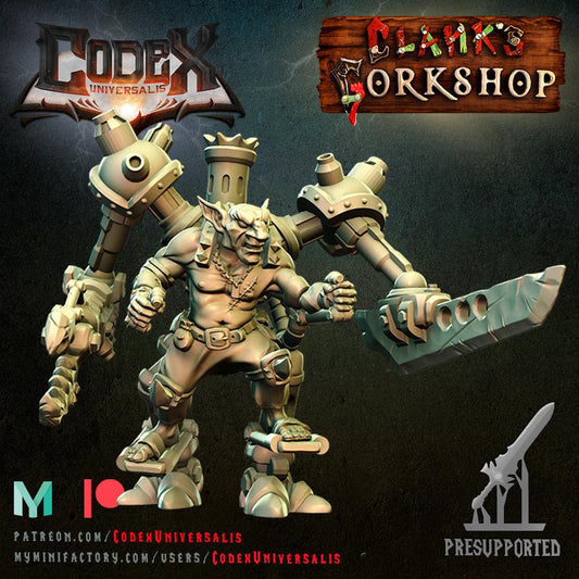 Mech Grynk - Hobgoblin Tinkerer, Hobgoblin Hero for Tabletop Roleplaying games by Codex Universalis